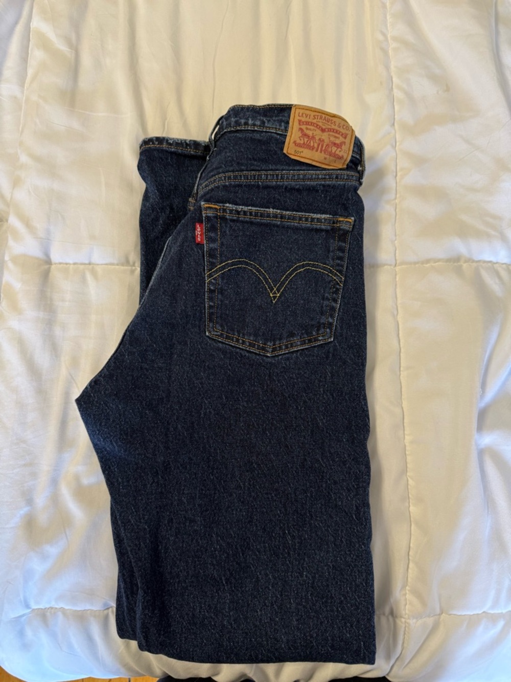 Levi's Women’s 501 Dark Blue Denim Jeans